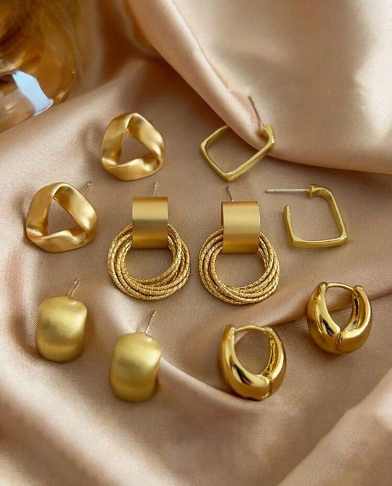 lot de boucle d'oreille acier inoxydable