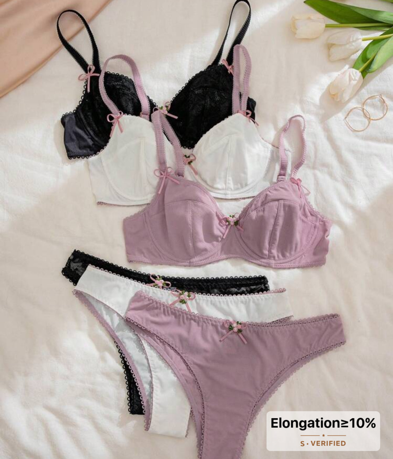 lot de 6 pieces de sous vêtement