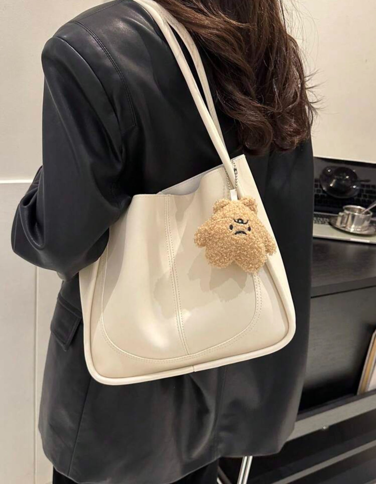 sac blanc + nounours