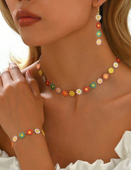 ensemble bijou floral