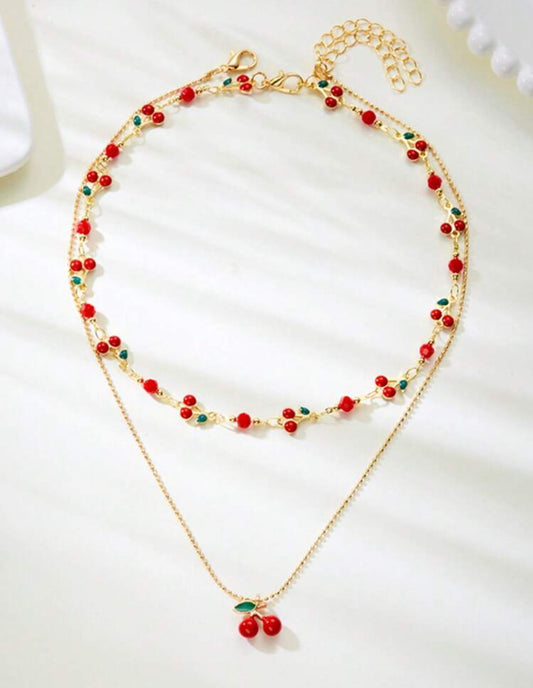 2 collier Berry acier inoxydable