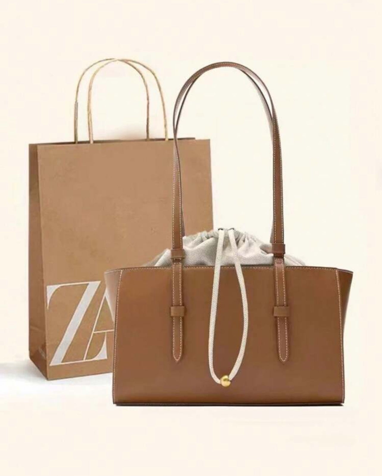 Sac Zara marron