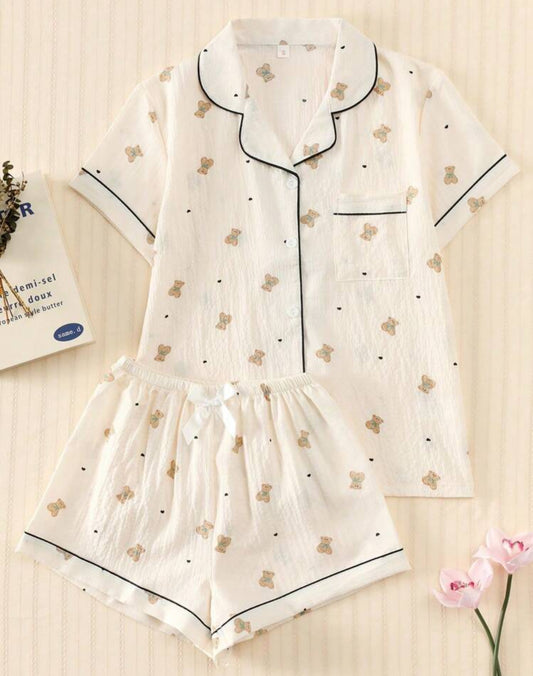 Pijama imprimé nours